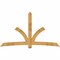 Ekena Millwork Davenport Rough Sawn Timber Gable Bracket, Western Red Cedar, 108"W x 63"H x 4"D x 6"F, 14/12 Pitch GBW108X63X0406DAV00RWR - alternate 1